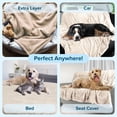 thumbnail image 6 of PETMAKER Dog Blanket - 60x70in Sherpa Blanket for Bed, Couch or Car (Cream), 6 of 9