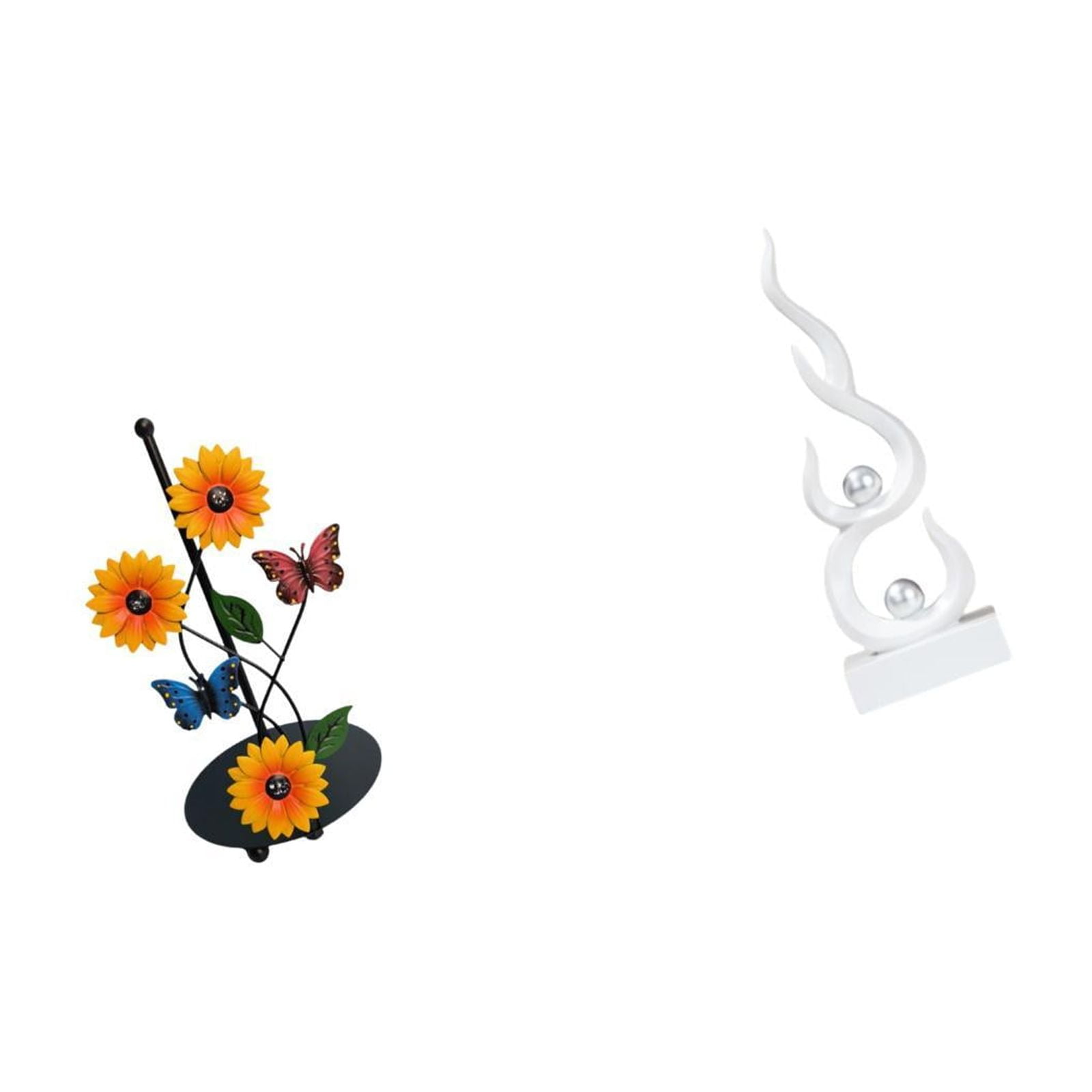 Fiocias Abstract Fire Sculpture Toilet Paper Holder Paper Towel Holder Countertop Kitchen Roll Holders Standing Unique Iron Resin Ornament Suitable for Kitche