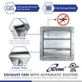 thumbnail image 2 of Ventilador de Escape iLiving Plata con Termostato Inalámbrico Inteligente y Control Remoto de Humeda, 2 of 6