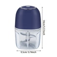 thumbnail image 3 of zhangmingg Rechargeable Portable Garlic Chopper and Food Processor with 6 Stainless Steel for Efficient Kitchen Prep, 3 of 6