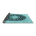 thumbnail image 2 of Ahgly Company Indoor Rectangle Medallion Light Blue Traditional Area Rugs, 3' x 5', 2 of 4