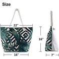 thumbnail image 5 of Bolso de playa grande para mujer, bolso de mano resistente al agua y a la arena con bolsillo interior y cremallera, 5 of 5