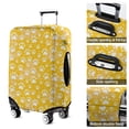 thumbnail image 5 of Yellow Dog Paw Footprint Luggage Cover Fashion Suitcase Cover Baggage Covers Fit 25-28 Inch Luggage (Go Travel), 5 of 5