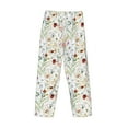 thumbnail image 3 of Lsque Wildflower Watercolor Print Men's Pajama Pants, Lounge Pant - Comfortable Home Wear,Elastic Waistband, Stylish Design-Small, 3 of 9