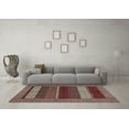 thumbnail image 3 of Ahgly Company Indoor Square Abstract Light Blue Modern Area Rugs, 8' Square, 3 of 4