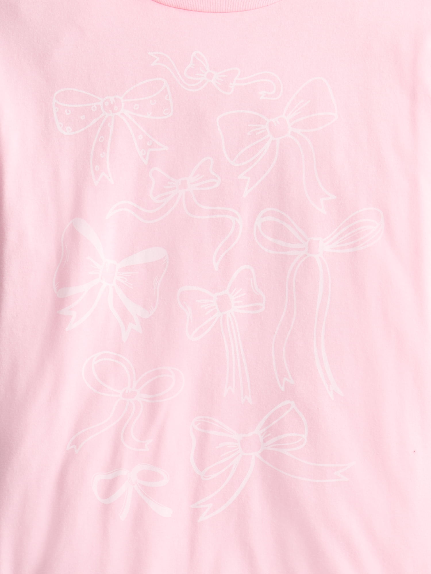 Wonder Nation Girls Doodle Coquette Graphic Tee, Sizes 4-18