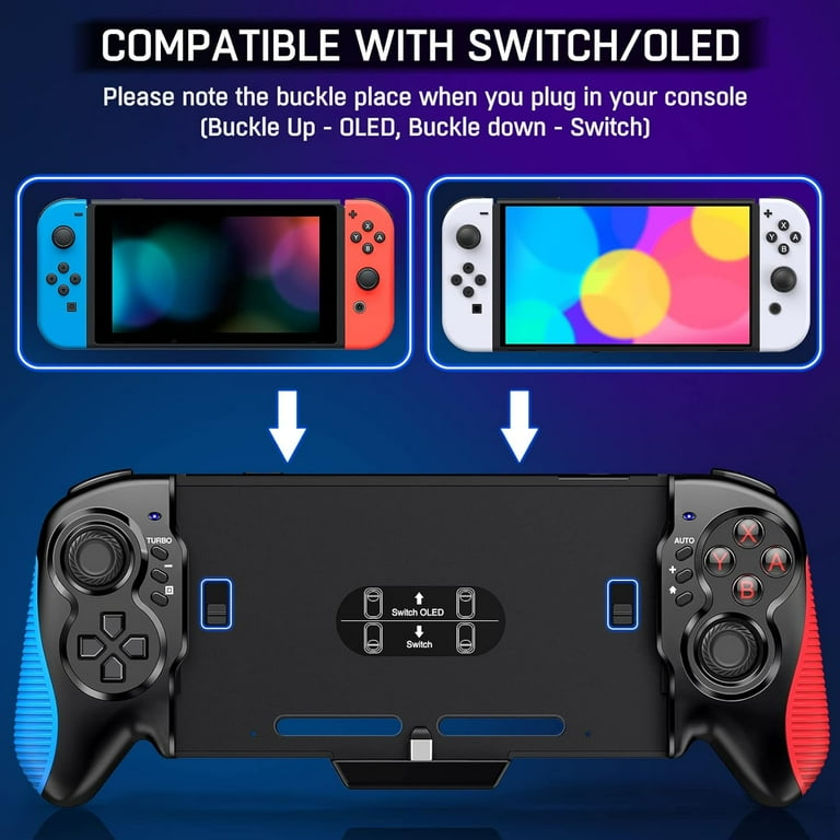 QLASH QL-stk-7037B-011 USB-C Wireless Video Game Controller for Nintendo Switch & Switch OLED, White QLASH QL-stk-7037B-011 USB-C Wireless Video Game Controller for Nintendo Switch & Switch OLED, White
