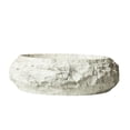 thumbnail image 7 of Wohh 18" Irregular Oval Resin Bathroom Sink with Stone Texture Ivory White Vessel Sink 17.72x5.9 Inch Modern Above Counter Vanity Basin for Home Office Restaurant Indoor Outdoor Use, 7 of 7