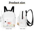 thumbnail image 2 of Beautiful Abstract Watercolor Painting Of Colorful Flowers Small Backpack Cute Mini Backpacks For Woman Lightweight Daypacks, 2 of 8