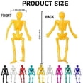 thumbnail image 3 of 24PCS Halloween Stretchy Skeleton Toys, Assorted Color Stretchy Skull Squishy Toys for Party Favors, Happy Halloween Goody Bag Fillers, Halloween Sticky Toys for Kids, Boys & Girls, 3 of 6