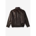 thumbnail image 2 of KingSize Men's Big & Tall Leather Bomber Jacket, 2 of 6