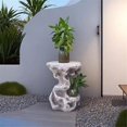 thumbnail image 4 of Indoor Qutdoor New Chinese Imitate Rocks Base, Home Gardening Resinous Display Stand, 4 of 6