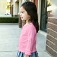 thumbnail image 3 of LNMQLPDBS Y2k Tees Girls Bell Sleeve Top 4t Girl Tops Girls Green Shirt Girls Long Sleeve Shirts Size 6 Girls 10-12 Girls 8-10 Clothes, Pink 12-18 Months, 3 of 6