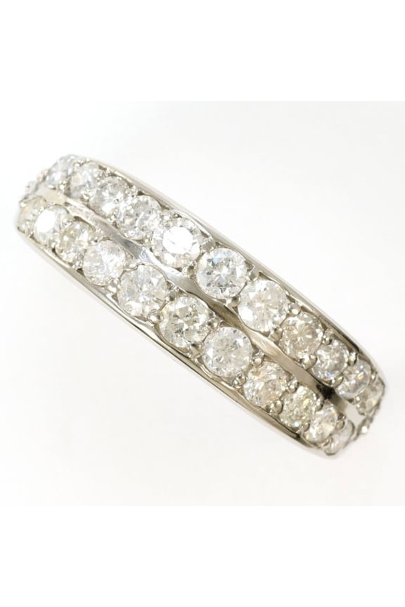 Pre-Owned PT900 Platinum Ring, 1 Diamond (1.00 carat), with Certificate of Authenticity, Total...