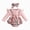 A83-Pink, variant on XZNPDUCQ 9-12 Months Unisex Newborn Baby Fall Winter Outfit Set Romper Dress Ruffles Long Sleeve Clothes Jumpsuit With Bow Headband Sleep & Play One-Piece Bodysuit,A83-Brown