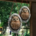 thumbnail image 4 of Ornement Hibou Cour ListedFigurine Résine Bureau Arbre Statue Décoration Jardin Poly Décoration & Suspend, 4 of 9