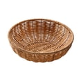 thumbnail image 3 of Cesta de ratán para pan, cesta de frutas, cesta para guardar aperitivos, redonda, multiusos. 20 cm x 65 cm, 3 of 9