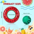 thumbnail image 6 of Hengguang 4 Pack Inflatable Pool Swimming Rings with Beach Ball, Inflatable Pool Floats for Kids Adults, 32.68'' Fruits Pool Floaties Rings Tube Toys for Summer Beach Water Float Party, Swimming Pool, 6 of 6