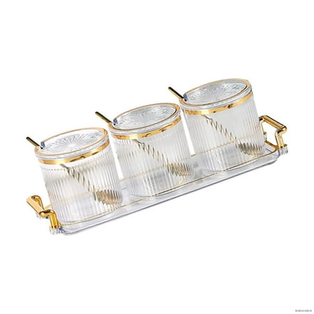 

Acrylic Seasoning Box Set Spice Shaker With Lid And Spoon Kitchen Cruet