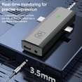 thumbnail image 3 of Wireless Lavalier Microphone Karaoke Machine System Universal Smart Noise-Reducing Mic Gaming Microphones,2 x Microphone 1 x Receiver 1 x Data Cable 1 x English Instructions,Gray, 3 of 6