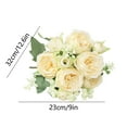thumbnail image 3 of Mrzvby Valentine's Day Gifts for Women Beautiful Artificial Silk Fake Flowers Wedding Valentines Bouquet Bridal Decor, 3 of 6