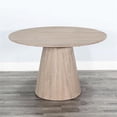 thumbnail image 2 of Pemberly Row Modern Solid Wood Round Dining Set in Natural Finish, 2 of 4