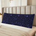 thumbnail image 6 of Body Pillow Cover, Galaxy Violet abstract Glitter Body Pillow Cases with Zipper Soft Breathable Smooth Skin Friendly Long Pillow Case 20x60 inches, 1Pcs, 6 of 7