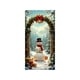 thumbnail image 2 of Ireezec Christmas Door Curtain Santa Claus Print Polyester Fabric Holiday Decoration for Front Door Indoor Wall Party Festival Decor, 2 of 6