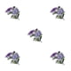 thumbnail image 1 of Guardurnaity Flor broche alfiler cumpleaños hecho a mano moda arte joyería novia regalo personalizado traje ornamento púrpura Violeta 5piezas Guardurnaity CBP233159, 1 of 6