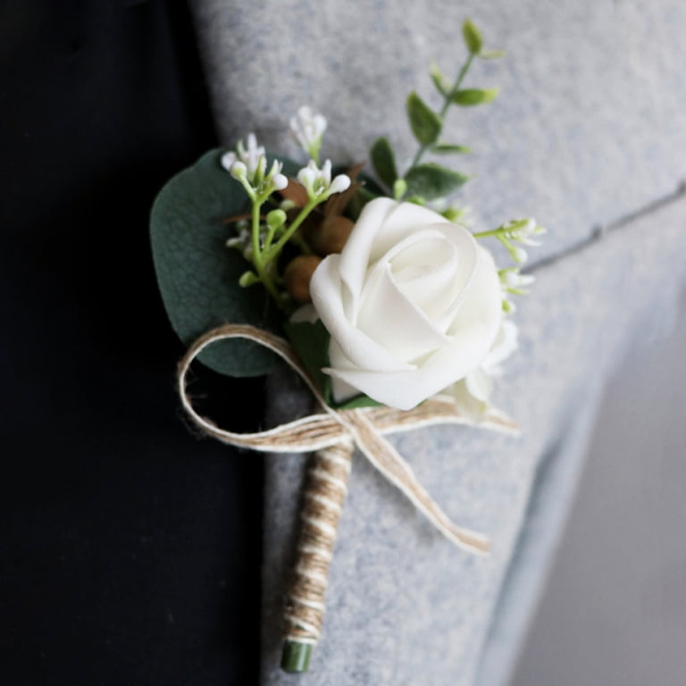 silk flower brooch for dress EVELINA | Silk flower brooch