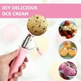 thumbnail image 2 of ULTNICE Ice Cream Scoop Dessert Spoon Digging 21.50X5.70X3.50CM Pink Stainless Steel Pp, 2 of 8