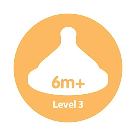 UPC: 0072239316979 | Dr. Brown s Natural Flow Level 3 Wide-Neck Baby Bottle Silicone Nipple Medium-Fast Flow 6m+. 100% Silicone Bottle Nipple 6-Pack