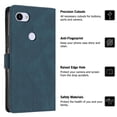 thumbnail image 2 of Leather Magnetic Clasp Case with Flip Wallet Stand Function Cover compatible Google Pixel 3A Xl Cheap and fine, 2 of 5