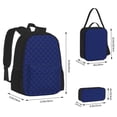 thumbnail image 2 of Easygdp Navy Blue Mochila para Niños y Niñas con Set de Caja de Almuerzo y Estuche para Lápices 3 en 1, Mochila Escolar Estampada para Adolescentes, 2 of 7