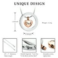 thumbnail image 3 of Heart Cremation Jewelry for Ashes, Engraved Love You To the Moon and Sun Back Memorial Urn Necklace Keepsake Cremation Pendant Jewelry, 3 of 7