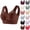 18# Coffee, variant on Chic Bra - Seamless Powerful Push Up Wireless Bra Lift Full-Figure Posture Correcting Bra Ice Silk Anti Sagging Bra Pink 48