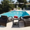 thumbnail image 2 of Nalone 2-Tier Outdoor Side Table, HDPE All Weather Adirondack Patio End Table, Outside End Table for Indoor Living Room Bedroom Porch Backyard, Gray, 2 of 7