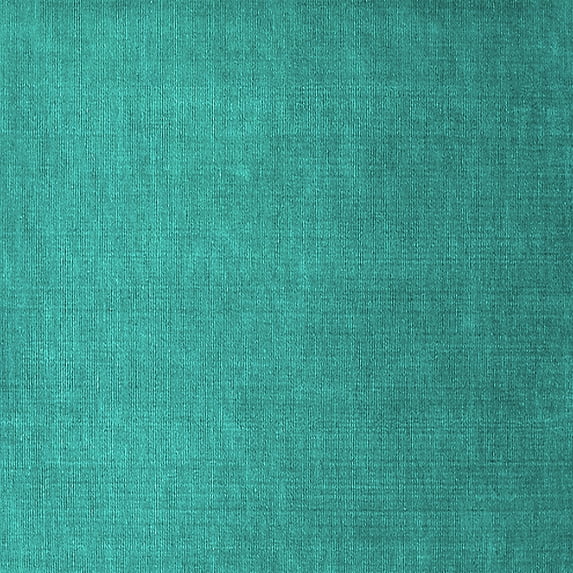 Ahgly Company Machine Washable Indoor Square Oriental Turquoise Blue Industrial Area Rugs, 8' Square