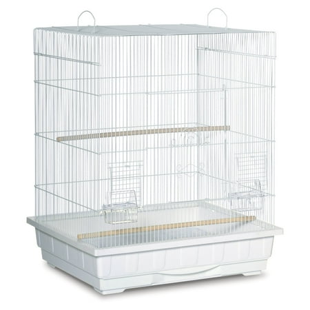UPC: 0048081252437 | Prevue Hendryx PP-25212-W Square Roof Parakeet Cage – White