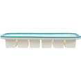 thumbnail image 6 of Ice Cube Tray Mold, Reinforced Flexible Silicone Ice Shaping Kit, Makes 18 Square 1.4-Inch Ice Cubes, Dishwasher Safe, Easy Ice Removal. Ivory and Blue, 10.8 x 5.5 x 1.5 in, 6 of 7