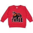thumbnail image 2 of Inktastic Monster Truck 3rd Birthday Toddler Sweatshirt, 2 of 4