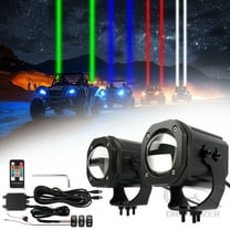 2Pcs Whipless LED Whip Lights Upgraded Spot Beam Pod Lights 3937 FT Range RGB Chasing Whipless Whip Light Fit For UTV ATV