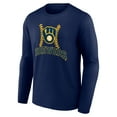 thumbnail image 2 of Men's Christian Yelich Navy Milwaukee Brewers Name & Number Fastball Long Sleeve T-Shirt, 2 of 3