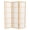 Natural, variant on 5 ft. Tall Black Japanese Double Cross Lattice Freestanding Shoji Screen - 3 Panels
