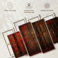 thumbnail image 6 of Elephant Stock Fiery Autumn Forest Wall Art - Horizontal Multi Panel Canvas - Living Room Wall Decor - Floral And Botanical Multi Panel - Brown And Red Decor - 68" x 42", 6 of 8