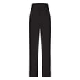 thumbnail image 6 of OSOLU Contrast Color High Waist Loose Fit Yoga Pants For Women Casual Stretchy Workout Trousers Workout Stretchy Running Tummy Control Joggers Bottoms Black M, 6 of 7