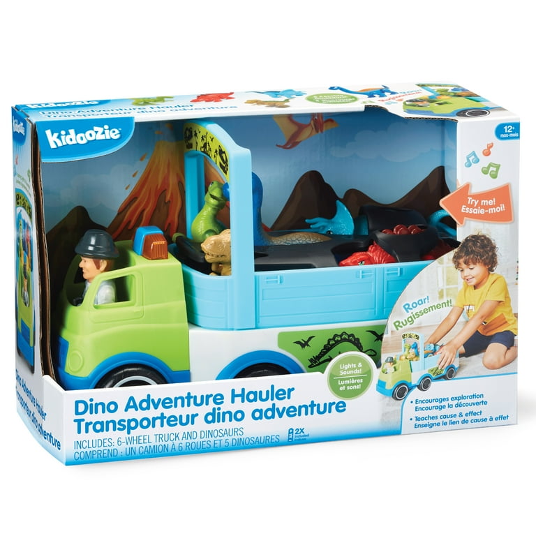 Kidoozie Dino Adventure Hauler. Dinosaur & Vehicle Play for
