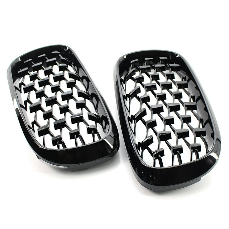 BFY 1 Pair Car Front Kidney Grille Diamond Meteor Style For BMW X5