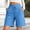 Sky Blue, variant on Women Wide Leg Shorts High Waist Wide Leg Pocket Summer Vacation Linen Hiking Shorts Women Mint Green