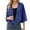Navy, variant on Women's Chiffon Shrug Cardigan 3/4 Sleeve Open Front Drape Irregular Hem Bolero Lightweight Sheer Casual Cover Up Black, M